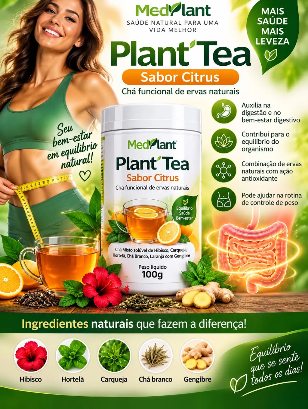 Plant Tea sabor Citrus