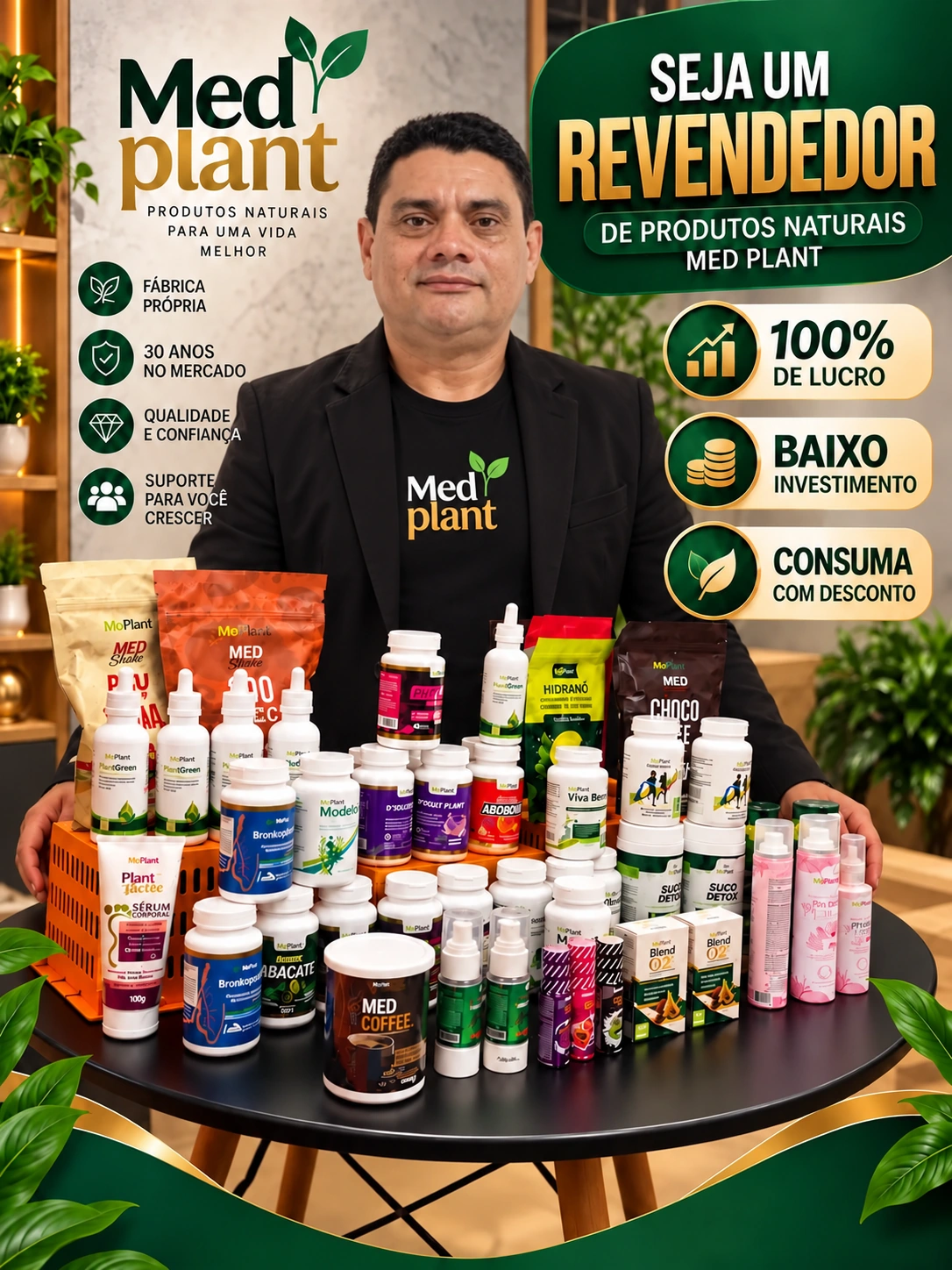Seja um revendedor de produtos naturais MedPlant